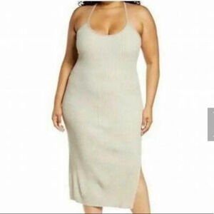 WAYF ‘98 ribbed dress in Sahara Sand size 3X